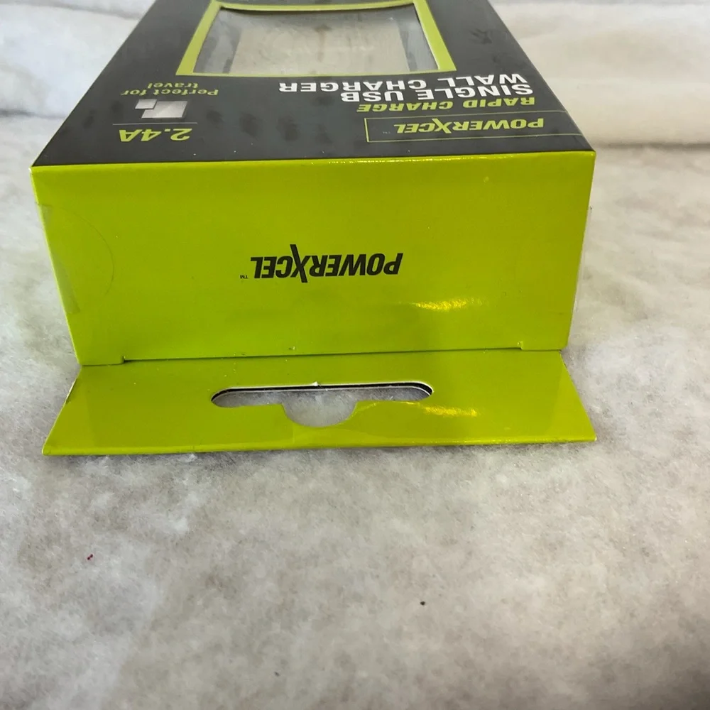 USB Wall charger box gold tone